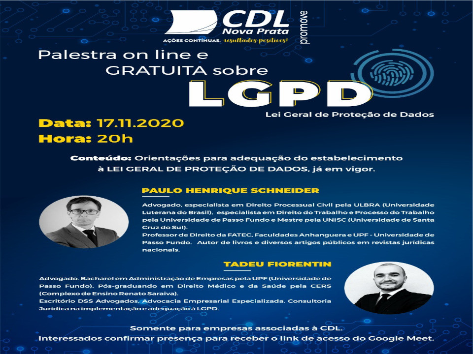 PALESTRA LGPD