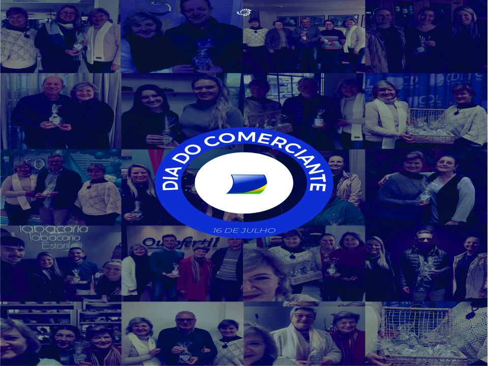 Dia 16 de julho comemora-se o Dia do comerciante.