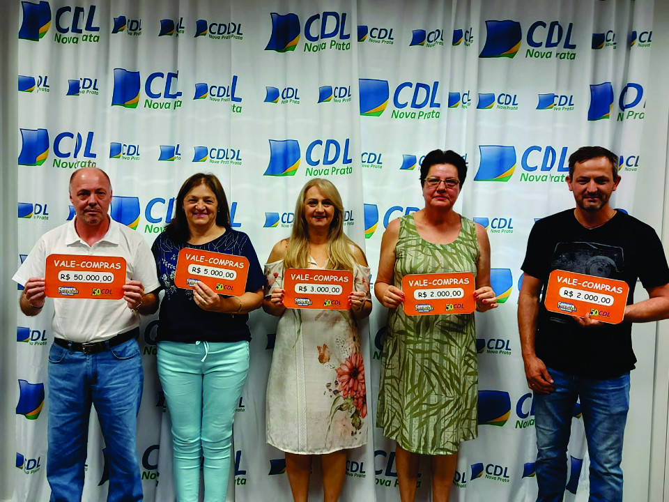 Entrega da Premiação  da Campanha Compra Premiada CDL Nota Prata 2022